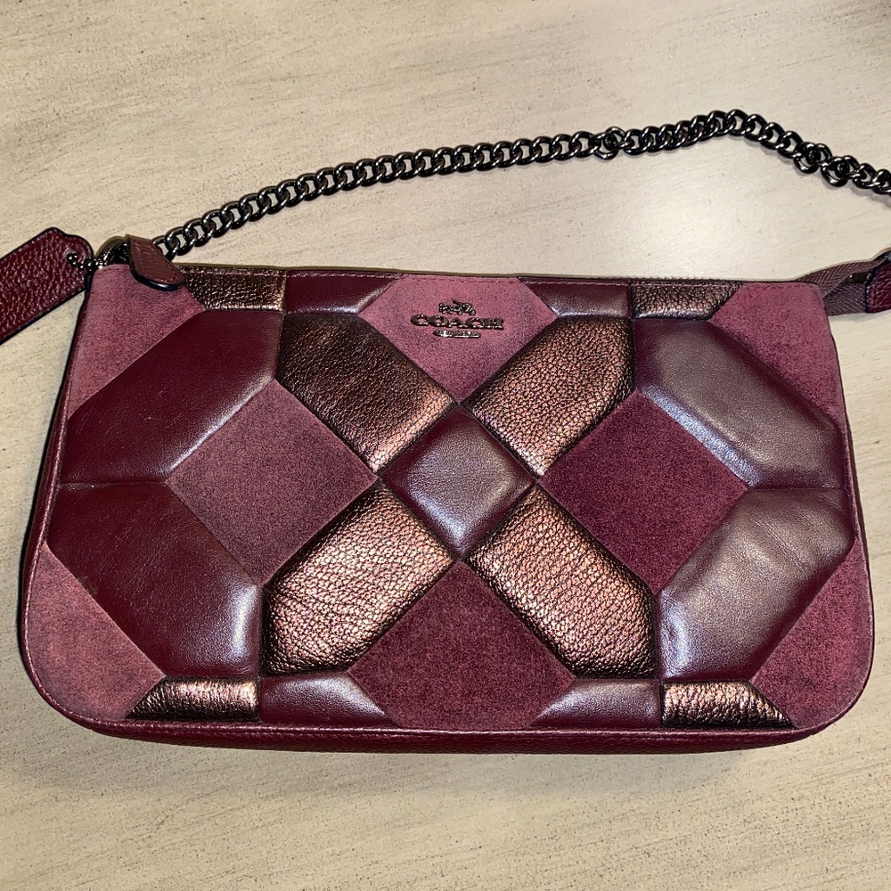 COACH Nolita 24 Wristlet Canyon Quilt leather Mixed Materials 55974